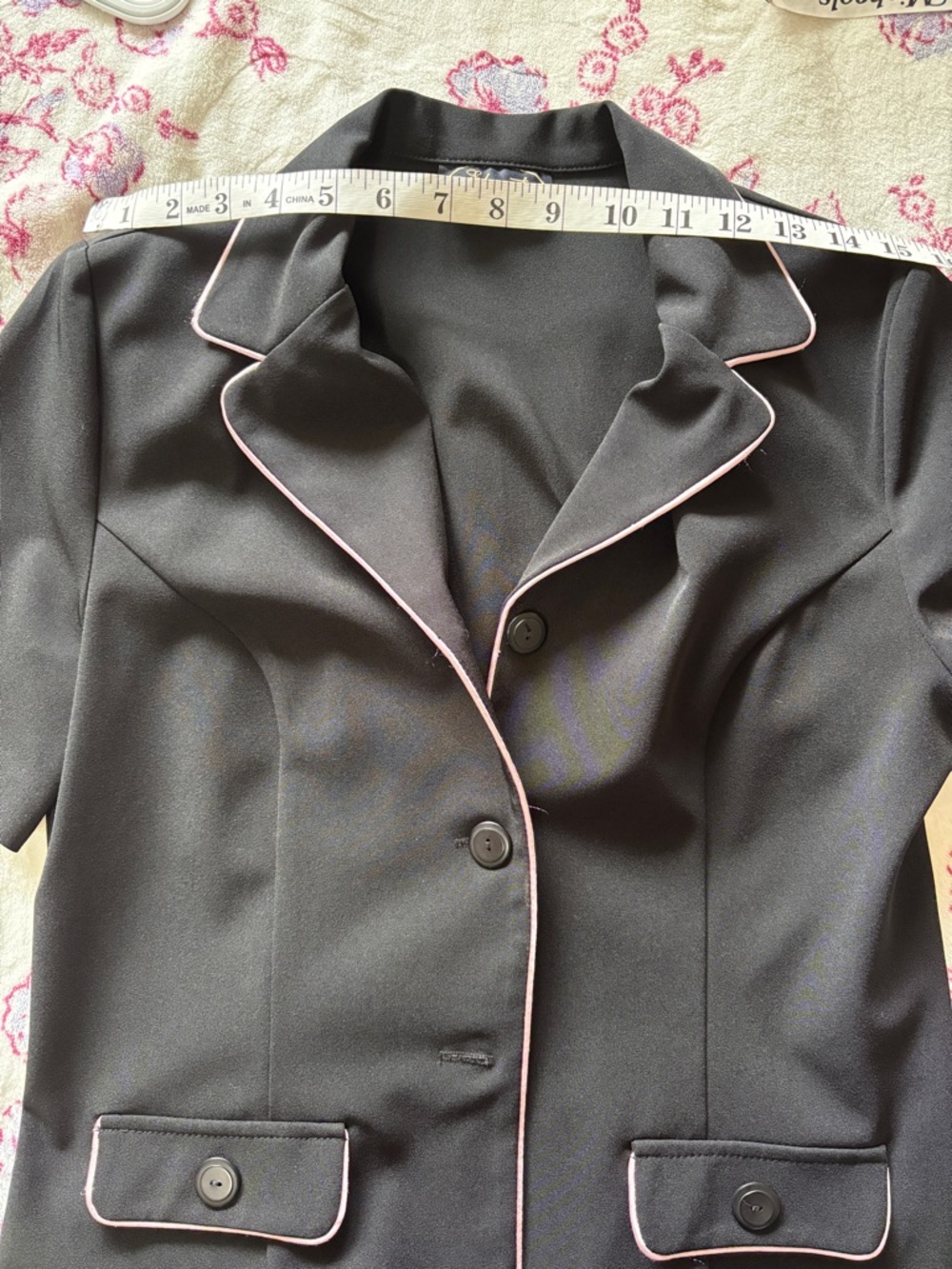 Black Short Sleeve Jacket